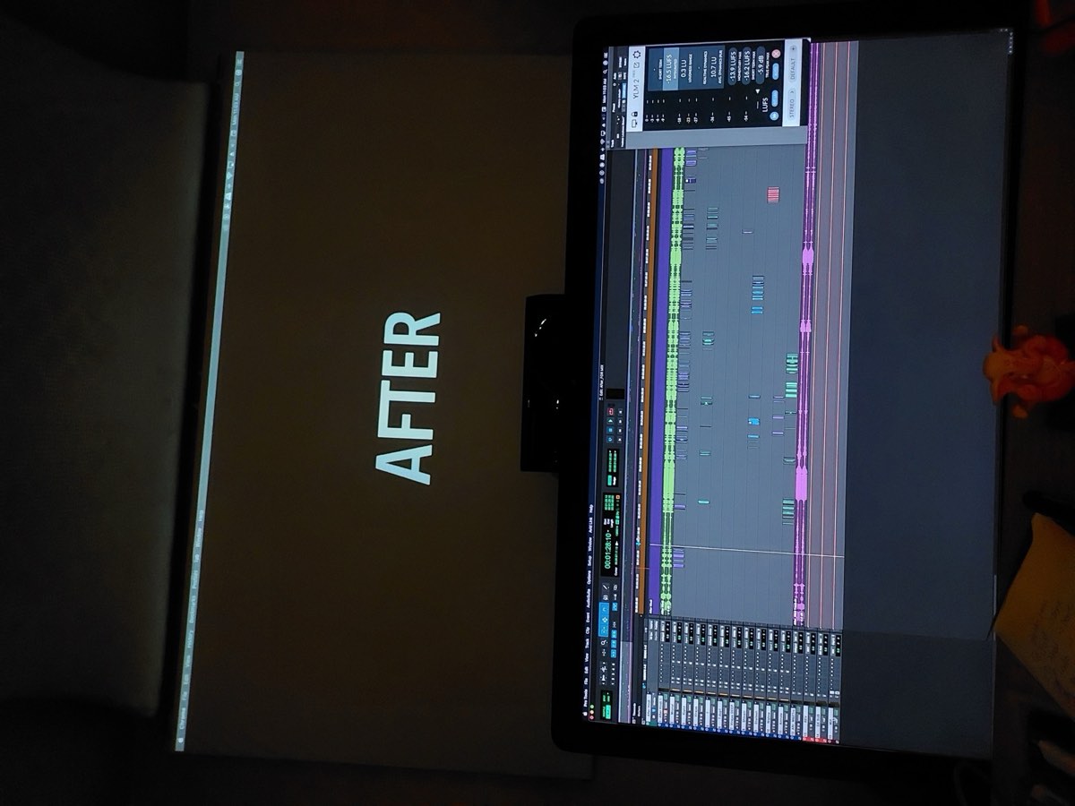 AFTER dubbing session