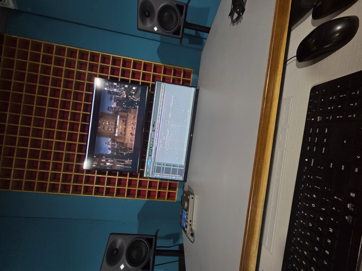 Studio setup overhead view