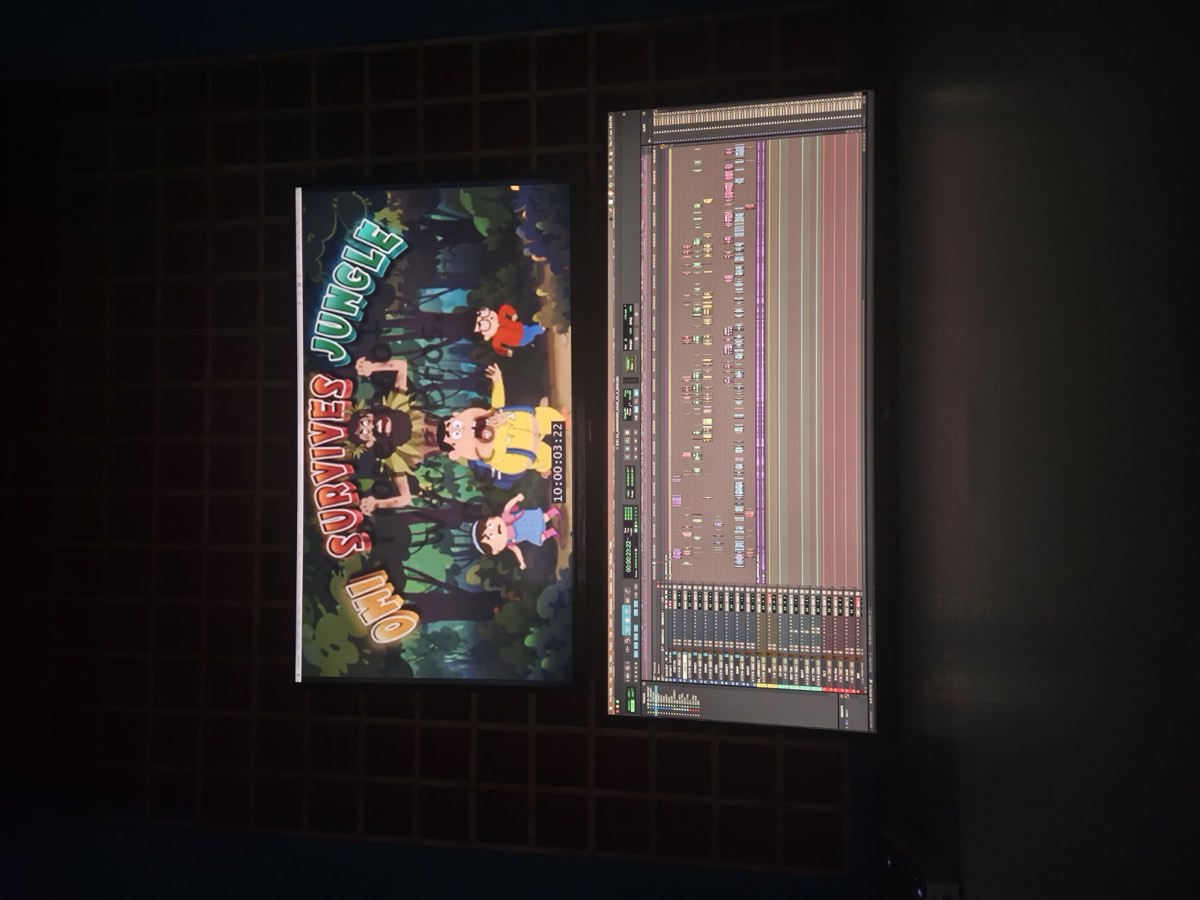 Animation Hindi dub session